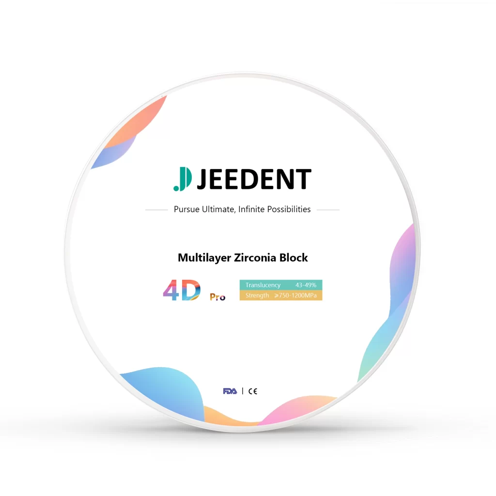 4D PRO Zirconia Blocks 95/98/AGmm Multilayer