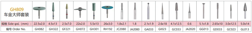16PCS/BOX Metal polisher kit