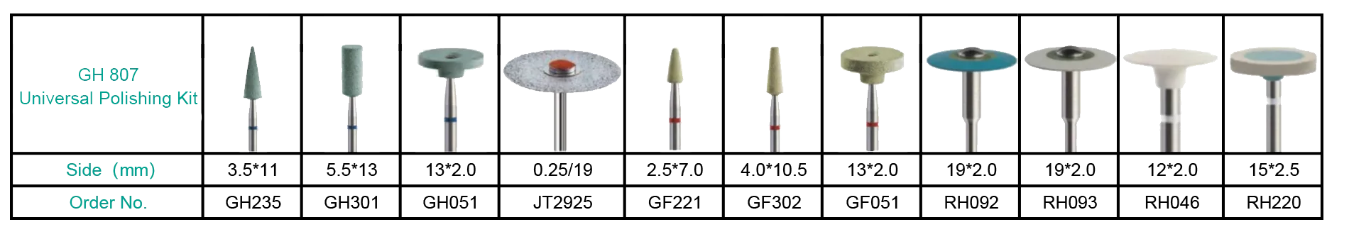 Jeedent 11 PCS_BOX Universal Polishing Kit-2
