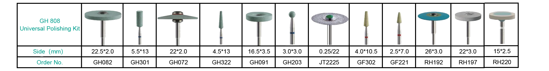 Jeedent 12 PCS_BOX Universal Polishing Kit-2