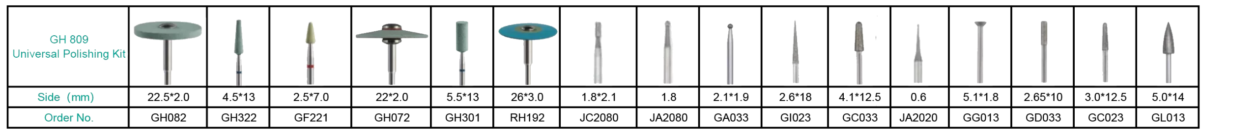 Jeedent 16 PCS_BOX Universal Polishing Kit-2