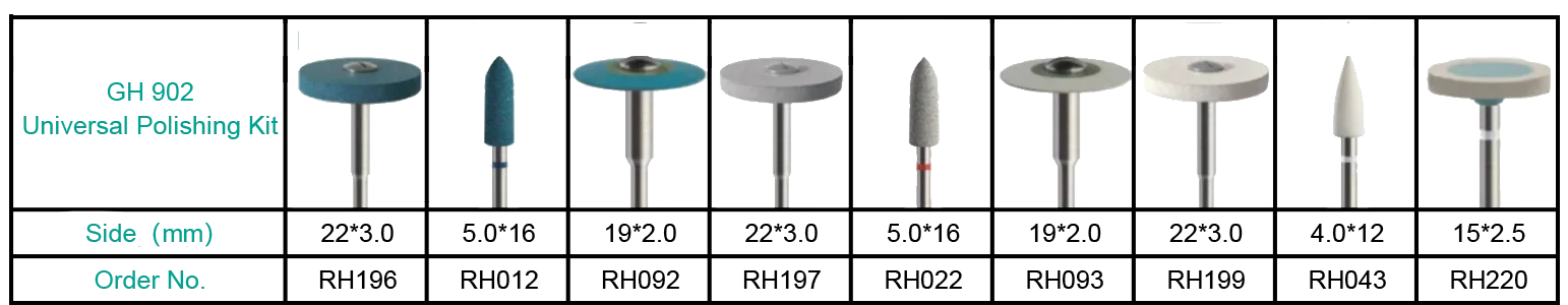 Jeedent 9 PCS_BOX Universal Polishing Kit-2
