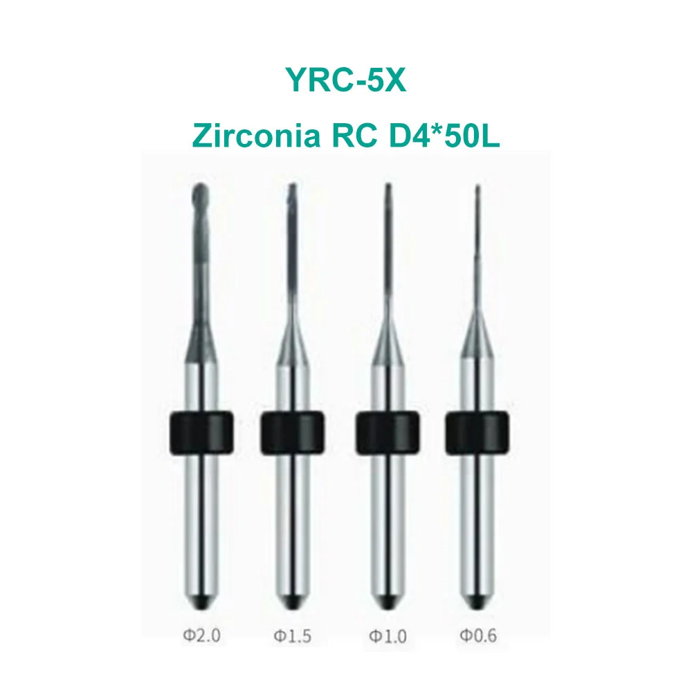 Jeedent YRC-5X Zirconia Milling Burs