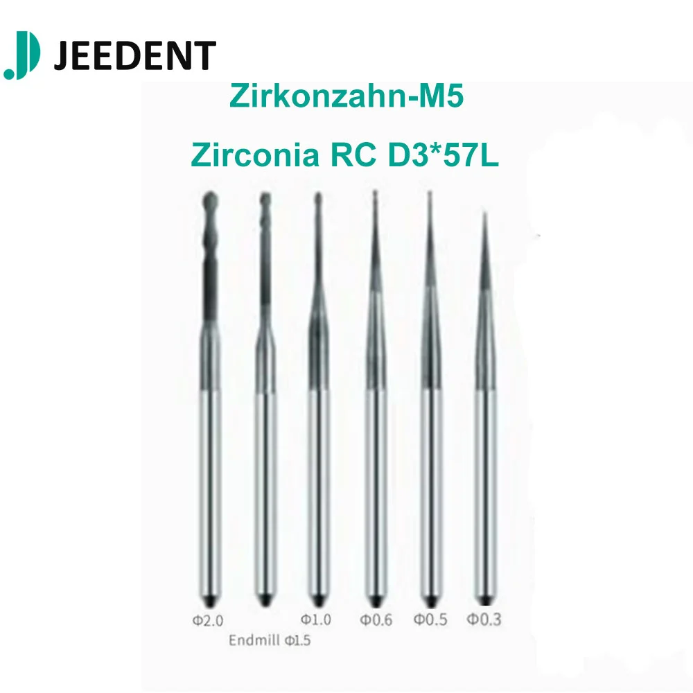 Jeedent Zirkonzahn-M5 Zirconia Milling Burs