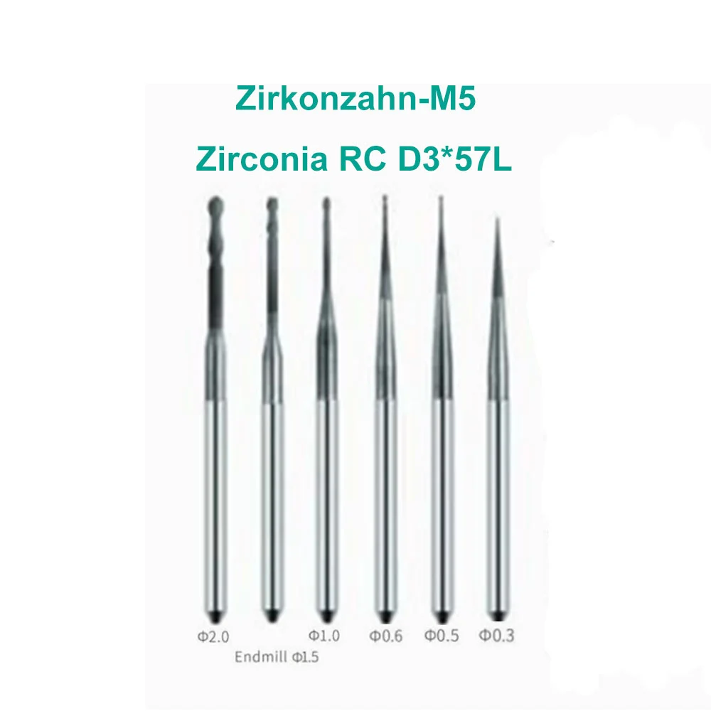 Jeedent Zirkonzahn-M5 Zirconia Milling Burs